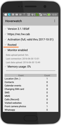 hoverwatch rooted mode