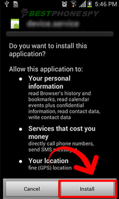 installing a spy app on Android