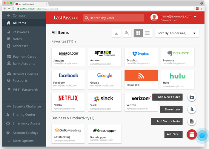 LastPass Features